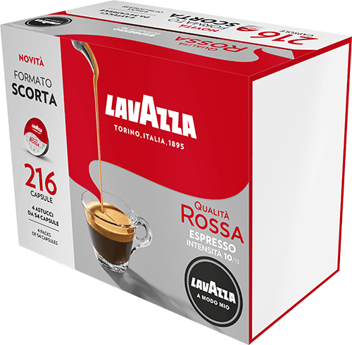 864 capsule caffè lavazza A MODO MIO qualità ROSSA originali  - Img 1