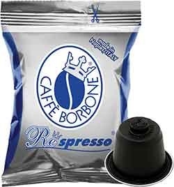 100 Capsule RESPRESSO caffè Borbone miscela BLU (cialde compatibili NESPRESSO)  - Img 1